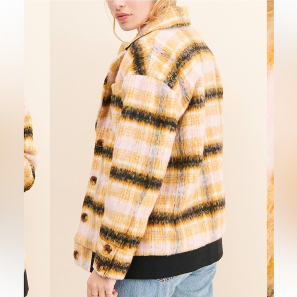 $269 For Love & Lemons X Revolve Rachel Plaid Jacket Coat women size XS - Picture 5 of 12